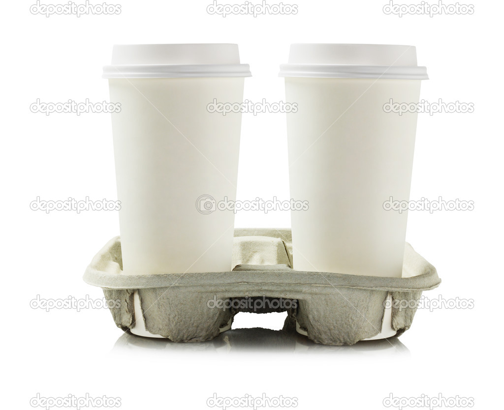 Paper Cups In Holder