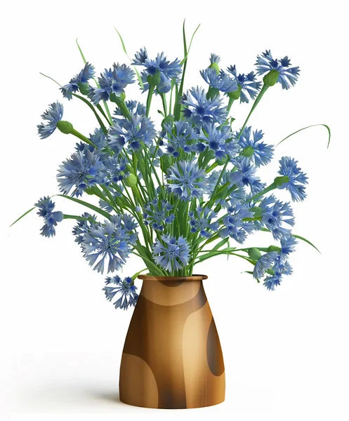 Вазовые цветы в вазе — стоковое фото