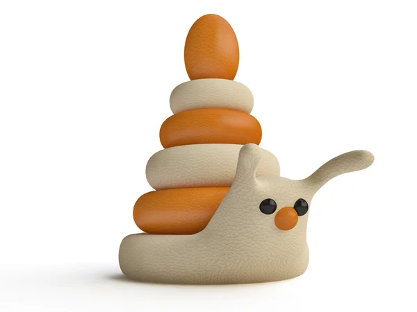 Toy Snail in Form of Pyramid — Stock Photo, Image