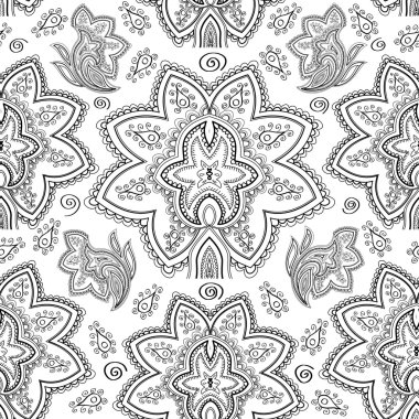 Dikişsiz desen desenli. el çekilmiş arka plan