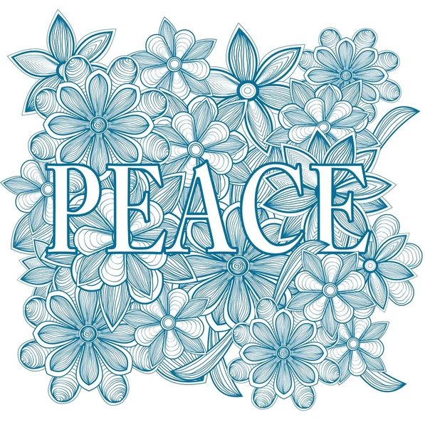 Paz. ilustración dibujada a mano —  Fotos de Stock