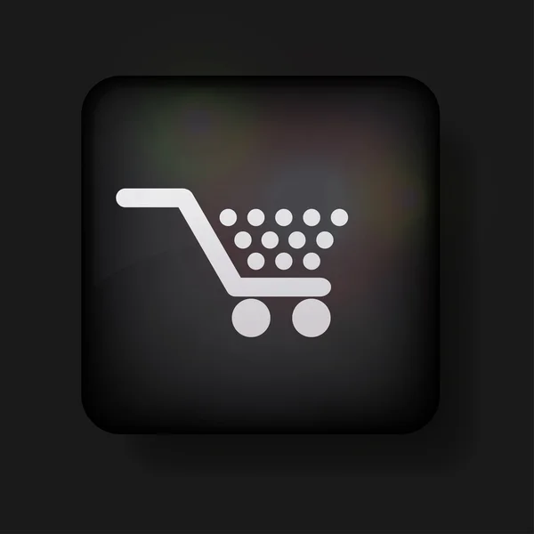 Vector shopping icon on black. Eps10 — Stock Vector