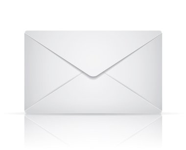 Beyaz arka plan üzerinde vektör zarf. EPS 10