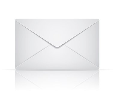 Vector envelope on white background. Eps 10 clipart