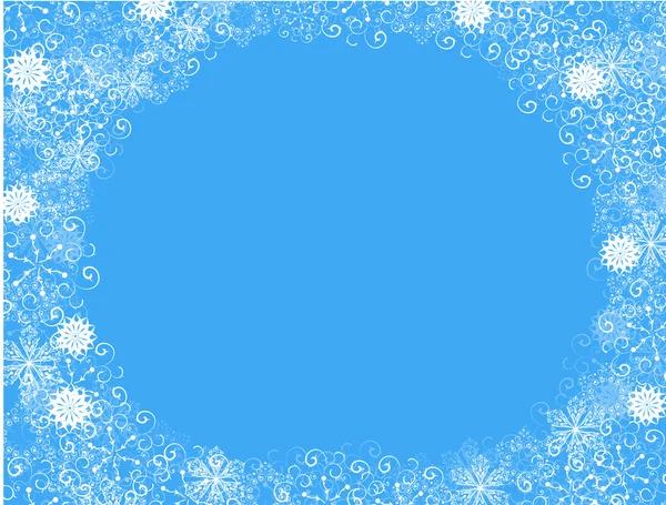 Vector copos de nieve de fondo con lugar para su texto. Eps 10 — Vector de stock