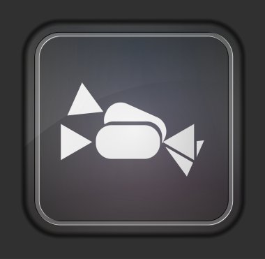 vektör sürüm. şeker simgesi. EPS 10 illüstrasyon. kolay düzenleme için