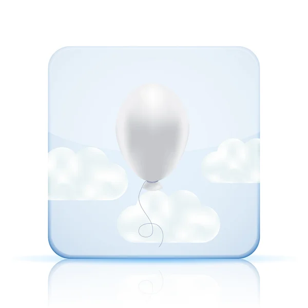 Vektorové ikony balón na bílém pozadí. EPS 10 — Stockový vektor