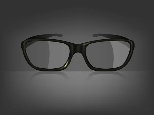 Lunettes vectorielles sur fond noir. Eps 10 — Image vectorielle