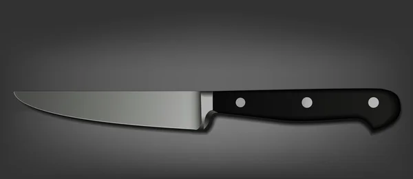 Vector knife on black background. Eps 10 — Stock Vector