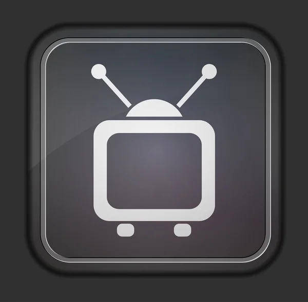 Versione vettoriale. Icona della TV. Illustrazione Eps 10. Facile da modificare — Vettoriale Stock