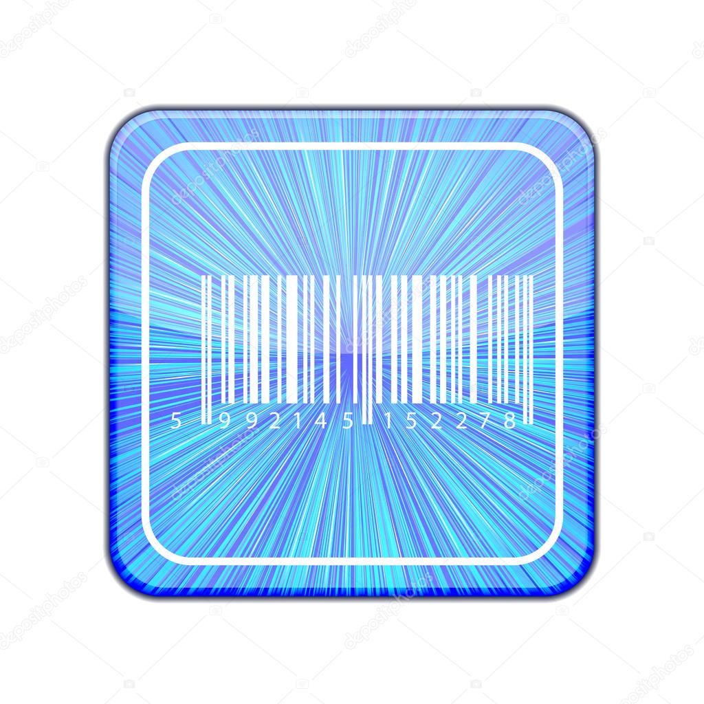 Vector version. Bar code icon. Eps 10 illustration