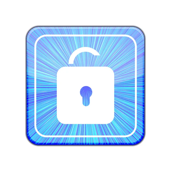 Vector version. Unlock icon. Eps 10 illustration — Stock Vector