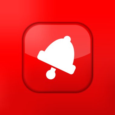 vektör kırmızı zil simgesini. eps10. kolay düzenleme için