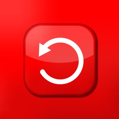 vektör kırmızı tekrar simgesi. eps10. kolay düzenleme için