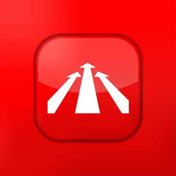 Vector red arrow icon. Eps10. Easy to edit — Stock Vector