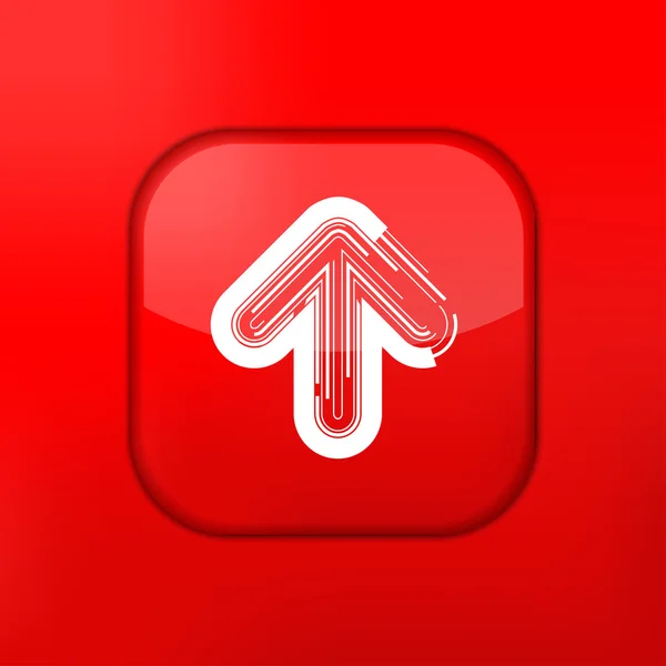 Vector red arrow icon. Eps10. Easy to edit — Stock Vector