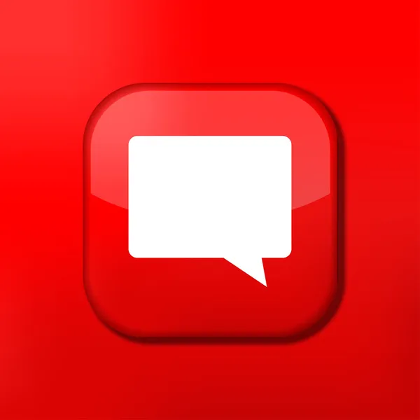 Vector red Bubble speech icon. Eps10. Easy to edit — Stock Vector