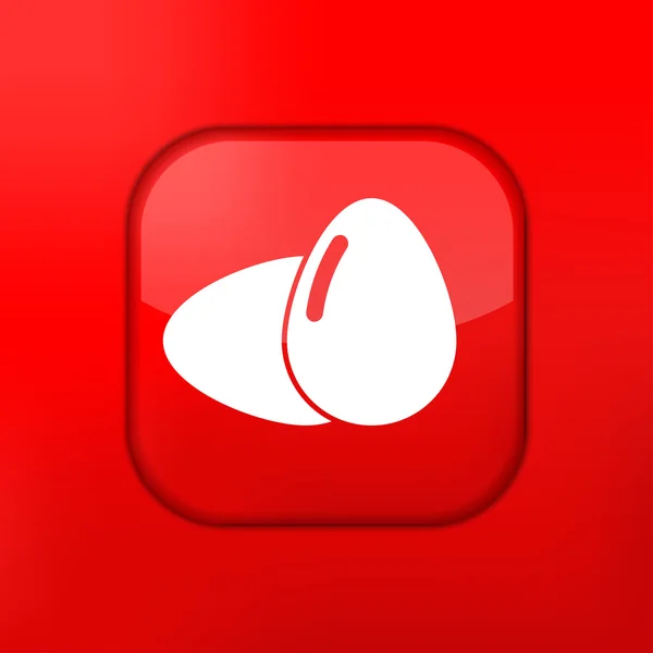 Vector de huevos rojos icono. Eps10. Fácil de editar — Vector de stock