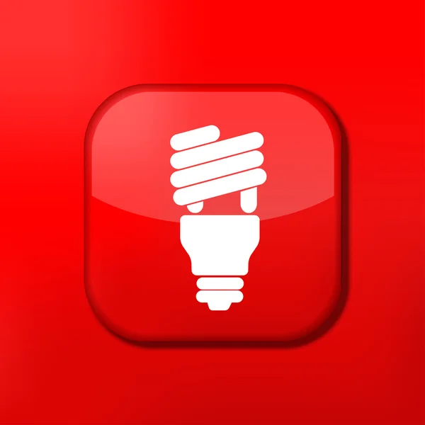 Vektorové ikonu červené světlo žárovky. eps10. snadné úpravy — Stockový vektor