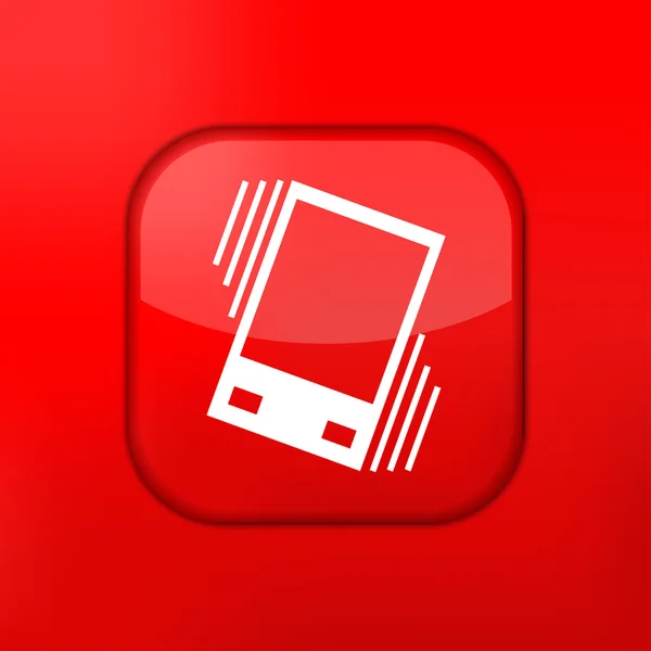 Vector rojo Icono de vibración. Eps10. Fácil de editar — Archivo Imágenes Vectoriales