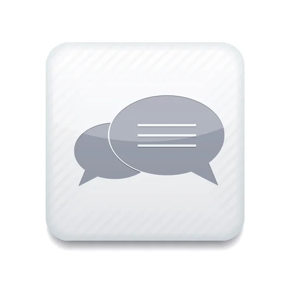 Vector white Bubble speech icon. Eps10. Easy to edit — Stock Vector