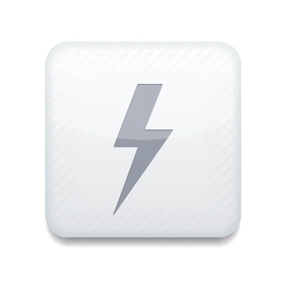 Vector white lightning icon. Eps10. Easy to edit — Stock Vector