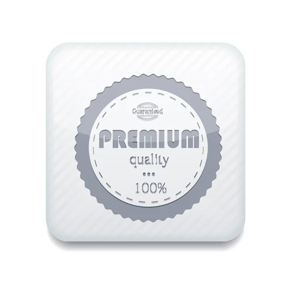 Vektor fehér Prémium minőségű ikon. Eps10. Könnyű szerkeszteni — Stock Vector