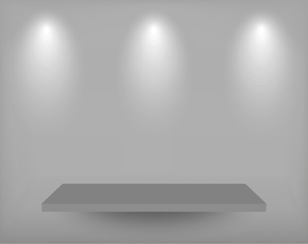 Vector shelf background. Eps10