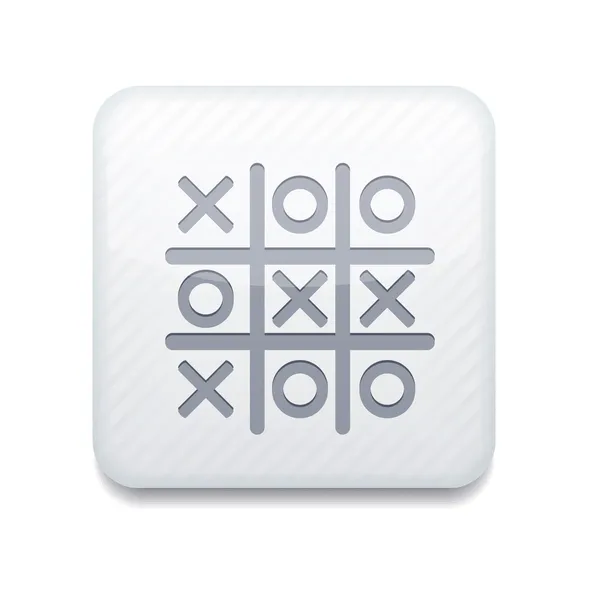 Vector white Tic tac toe icon. Eps10. Easy to edit — Stock Vector