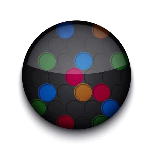 白い背景の上ベクトルの抽象的な円形のアプリ アイコン。eps10 — ストックベクタ