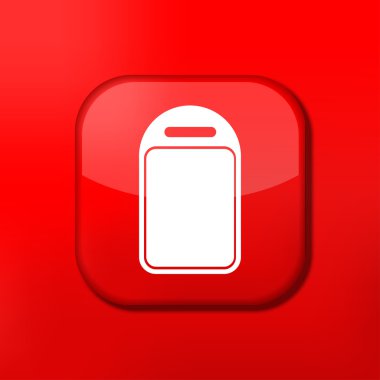 vektör kırmızı mutfak Panosu simgesi. eps10. kolay düzenleme için