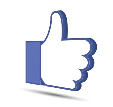 vektör başparmak izole üzerinde beyaz. eps10