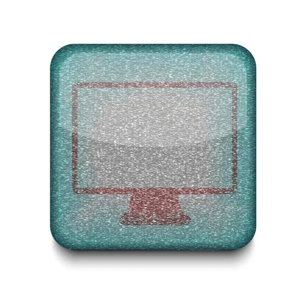 Icono de TV vectorial. Eps10. Fácil de editar — Archivo Imágenes Vectoriales