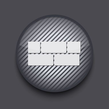 gri arka plan üzerinde vektör app daire çizgili simgesi. EPS 10