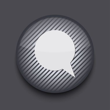gri arka plan üzerinde vektör app daire çizgili simgesi. EPS 10