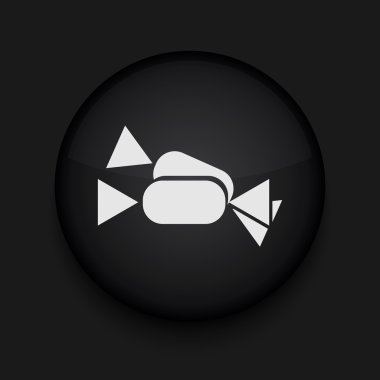 vektör şeker simgesi. eps10. kolay düzenleme için