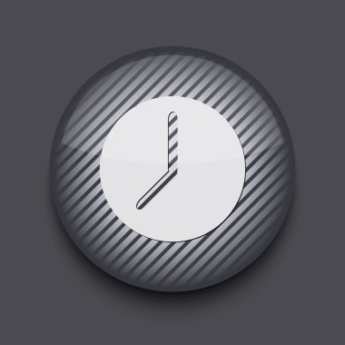 gri arka plan üzerinde vektör app daire çizgili simgesi. EPS 10