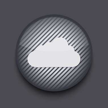 gri arka plan üzerinde vektör app daire çizgili simgesi. EPS 10