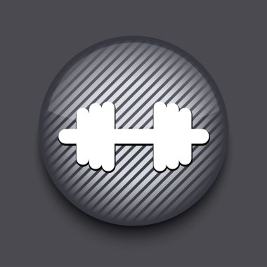 gri arka plan üzerinde vektör app daire çizgili simgesi. eps10