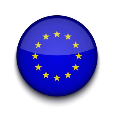 Beyaz arka planda vektör yaratıcı daire bayrağı. Bölüm 10