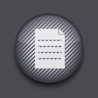 gri arka plan üzerinde vektör app daire çizgili simgesi. EPS 10