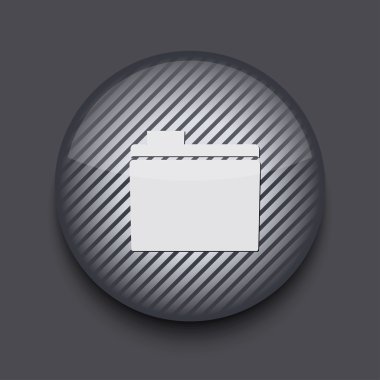 gri arka plan üzerinde vektör app daire çizgili simgesi. EPS 10