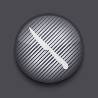 gri arka plan üzerinde vektör app daire çizgili simgesi. EPS 10