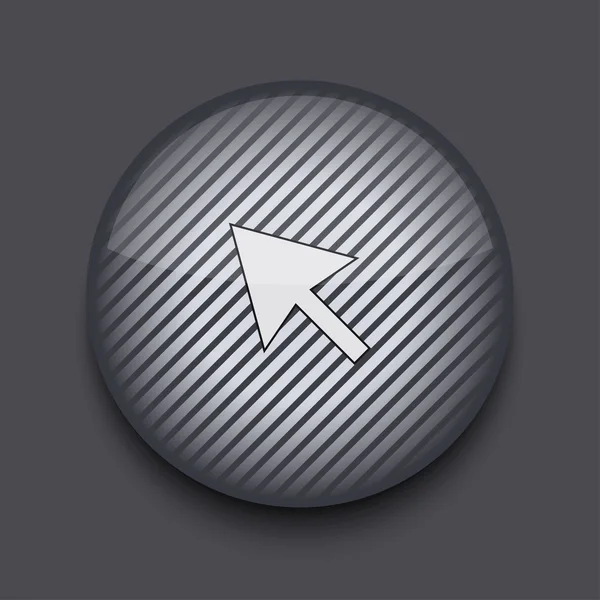 Vector app circle striped icon on gray background. Eps 10 — Stock Vector