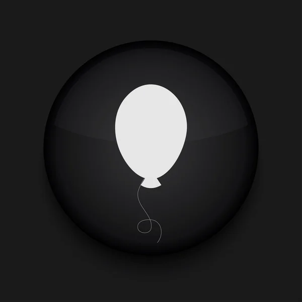 Vector app cercle ballon icône noire. Eps10 — Image vectorielle