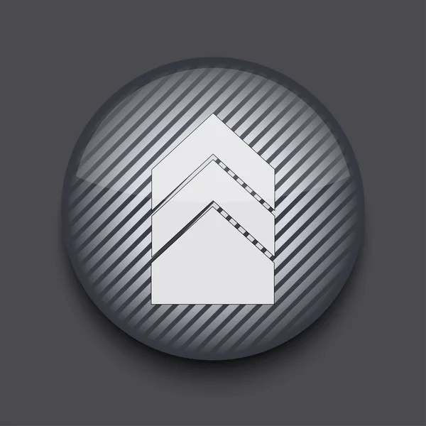 Vector app circle striped icon on gray background. Eps 10 — Stock Vector