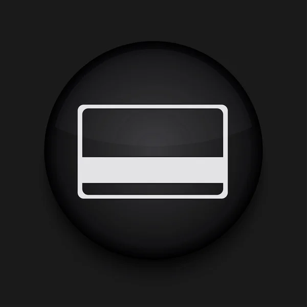 黒の背景にベクトル円のアプリのアイコン。eps10 — ストックベクタ