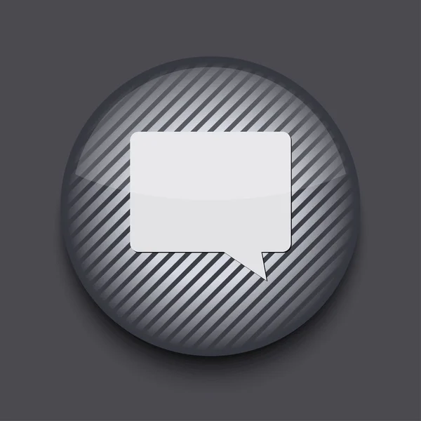 Vector aplicación círculo rayas icono sobre fondo gris. Eps 10 — Vector de stock