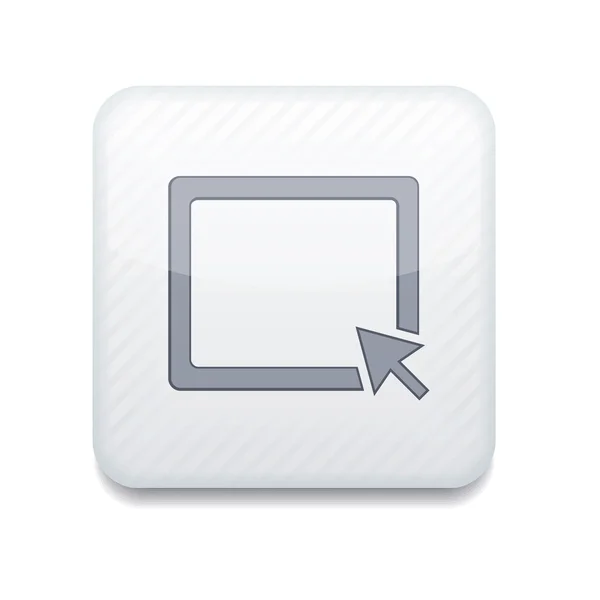 Vector creativo icono de la aplicación blanca sobre fondo blanco. Eps10 — Archivo Imágenes Vectoriales