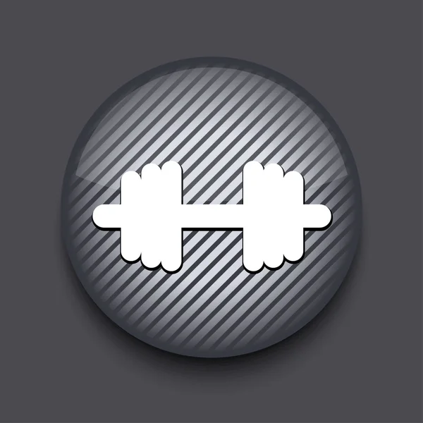 Vecteur app cercle rayé icône sur fond gris. Eps10 — Image vectorielle